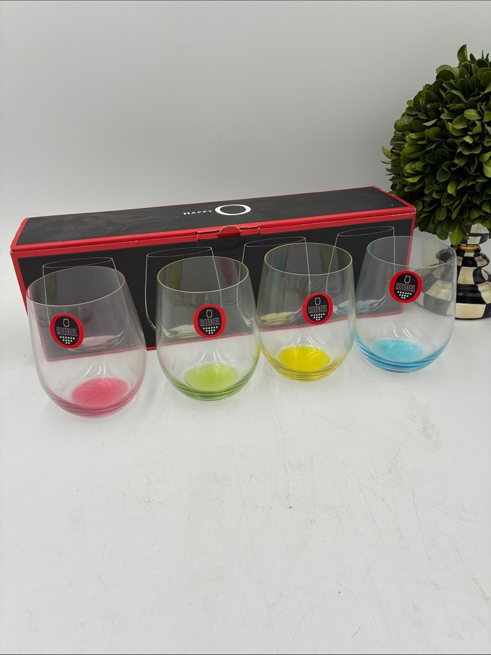 Riedel Happy O Crystal Stemless Glasses (Set)